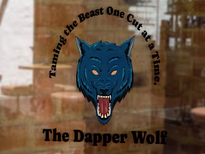 The Dapper Wolf - Logo, Branding, Web, and Print Design