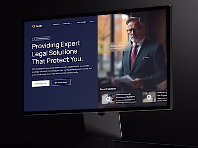 Lexor Global Law Firm | Branding & UI/UX Website Design
