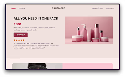 Premium Skin care website