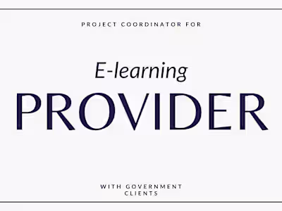 Project Coordinator for e-learning provider