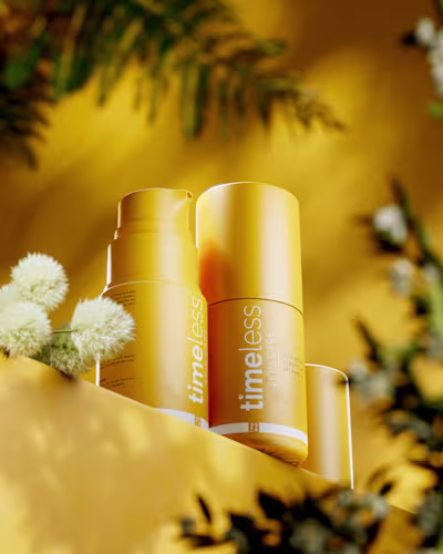 Timeless Skincare Yellow | 3D Product Render