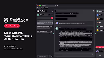 ChatAI - Your AI companion on Behance