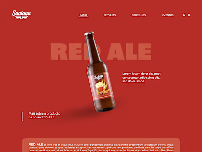 Santana Beer - webdesign 