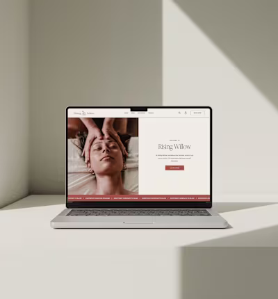 Website Design for Skincare Studio