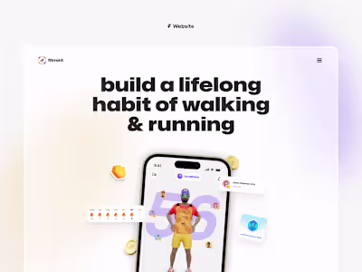 Animated Website Design for FitMint