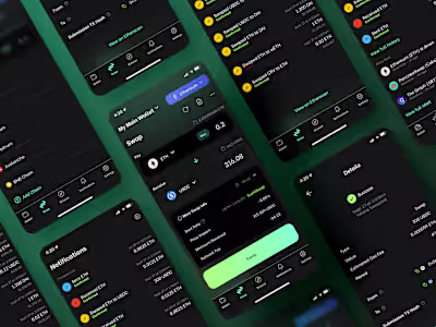 Crypto Wallet Swap Screen