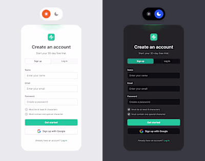 Sign Up exploration - Light
