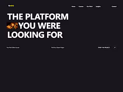 Animated Education Website