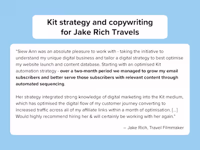 Kit strategy and copywriting