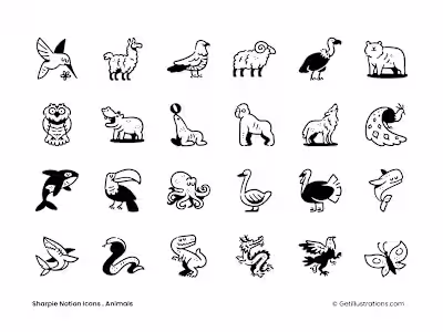 Sharpie Notion Icons Pack