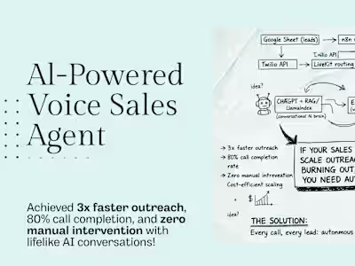 AI-Powered Voice Call Sales Agent