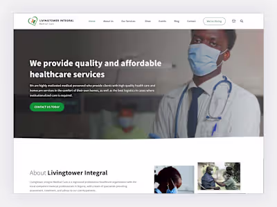Integrated Healthcare Medical Services & Store Website.