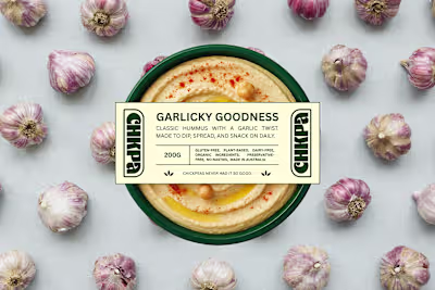 CHKPA - A Bold, Modern Take on Hummus Branding