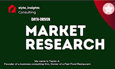 I will do market research, competitor research, niche research …