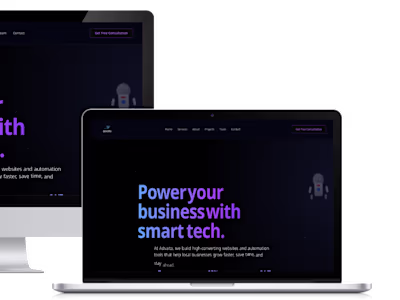 Advaita Solutions: The Agency Landing Page