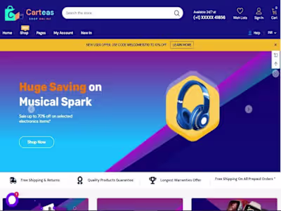 E-commerce store creation (multi-purpose)