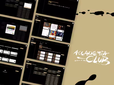 Accademia Club - Admin Panel