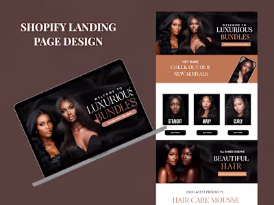 Shopify Landing Page Design for Luxurious Bundles