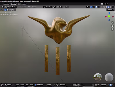 Emperor Brand Logo 3D modeling