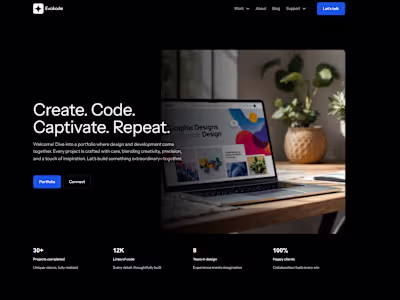 Modern Portfolio Website Development