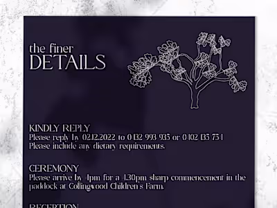 Wedding Stationery & Signage