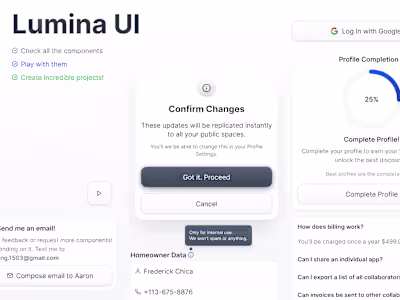 LuminaUI - Design System