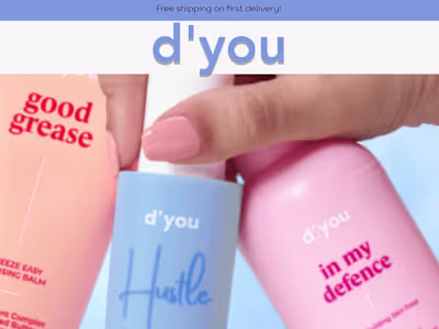 Web Design and Visual Assistant for D'you brand.