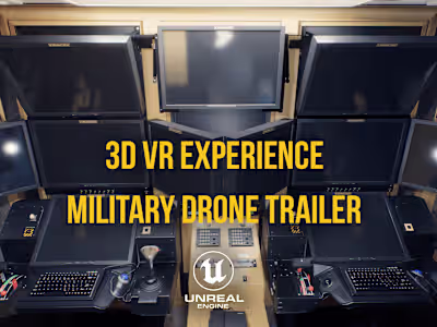 3D Photorealistic Military Control Room for VR