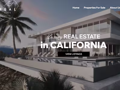 Luxury Real Estate Broker Website