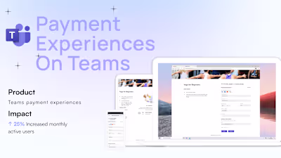 Microsoft Teams Payment Experience