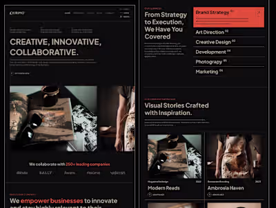 Kirimo - Creative Portfolio Website