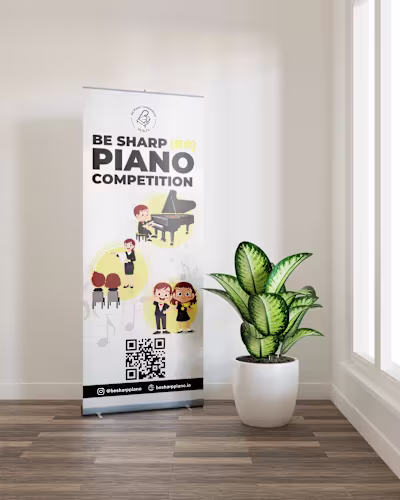 Roll-Up Banner Design for a Music Event