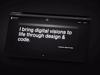 Pratik Trivedi — Web Designer