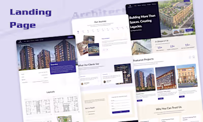Modern Landing Page Design for Property Buyers