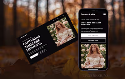 Photography Studio Website Design