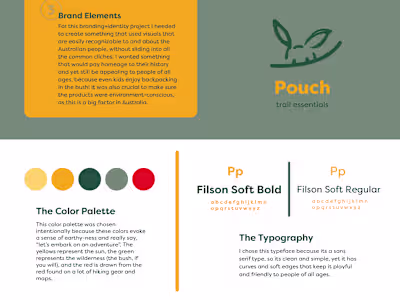 Pouch, Trail Essentials Branding+package Design