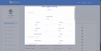 Financial Web Application
