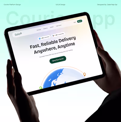 Selo – Courier & Parcel Delivery App UX/UI Case Study