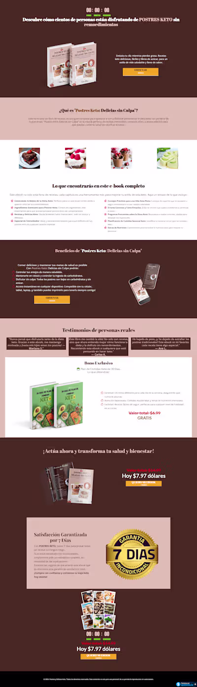 Landing Page/ Postres Keto