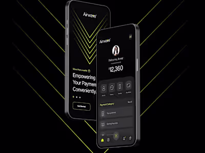 Airwave | Mobile App Design | Fintech | UI/UX 