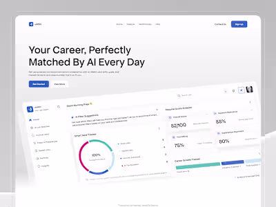 Joobin Job Seeker - Landing Page Design
