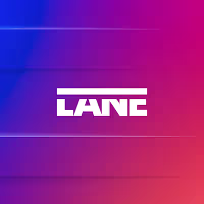 LANE, a clean wordmark with meaning built right into the let...