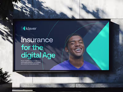 Klaver visual identity design is