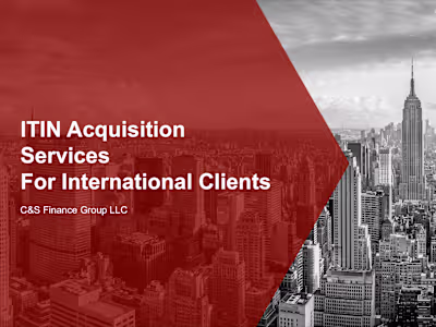 ITIN Acquisition Services for International Clients
