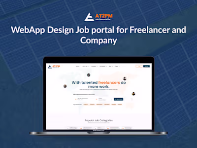 WebApp Design Job portal for Freelancer and Company 