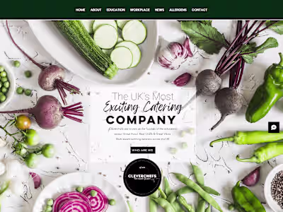 INDEPENDENT INNOVATIVE Caterers, Wix Restaurant Website Design