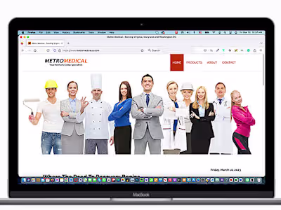 Responsive site design for MetroMedical