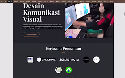 Making a website landing page for school