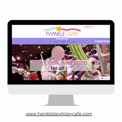 Website Design and Logo for a Play Cafe in Seattle, WA