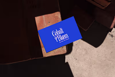 Cobalt Bloom – Brand Identity & Packaging System